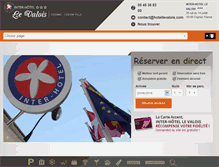 Tablet Screenshot of hotellevalois.com